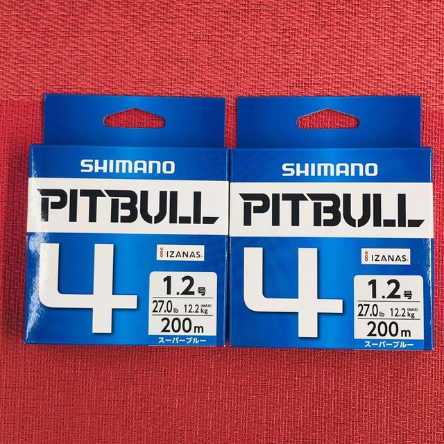 SHIMANO(シマノ)のPEライン　シマノ　 PITBULL4 （ピットブル4） 200m 2個 スポーツ/アウトドアのフィッシング(釣り糸/ライン)の商品写真