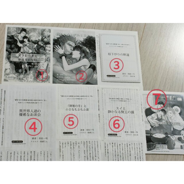 茶柱一号　小説5冊＋特典ペーパー7枚セット エンタメ/ホビーの本(ボーイズラブ(BL))の商品写真