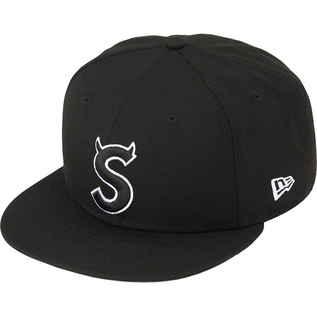 7 1/2 黒 Supreme 22FW S Logo New Era Cap