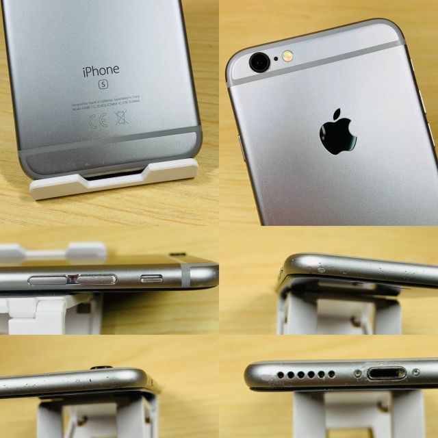 Apple(アップル)のﾊﾞｯﾃﾘｰ100％ SIMﾌﾘｰ iPhone6s 32GB P124 スマホ/家電/カメラのスマートフォン/携帯電話(スマートフォン本体)の商品写真