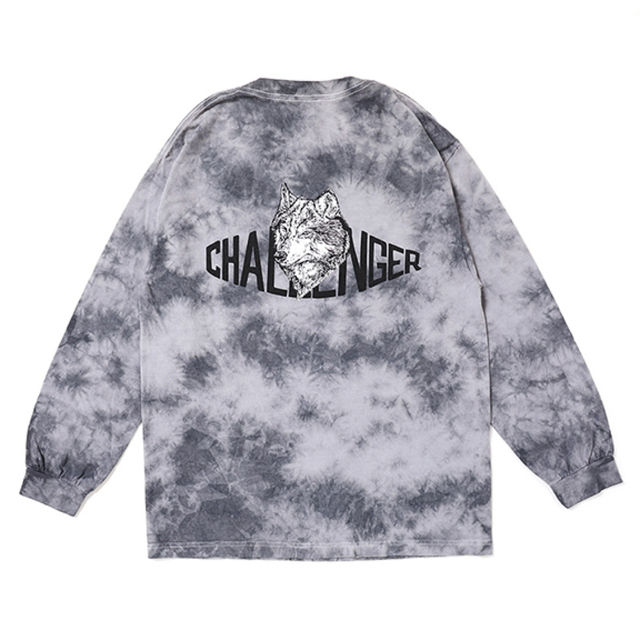 ☆Challenger TIE DYE WOLF LOGO L/S TEE 定番の冬ギフト 4932円引き
