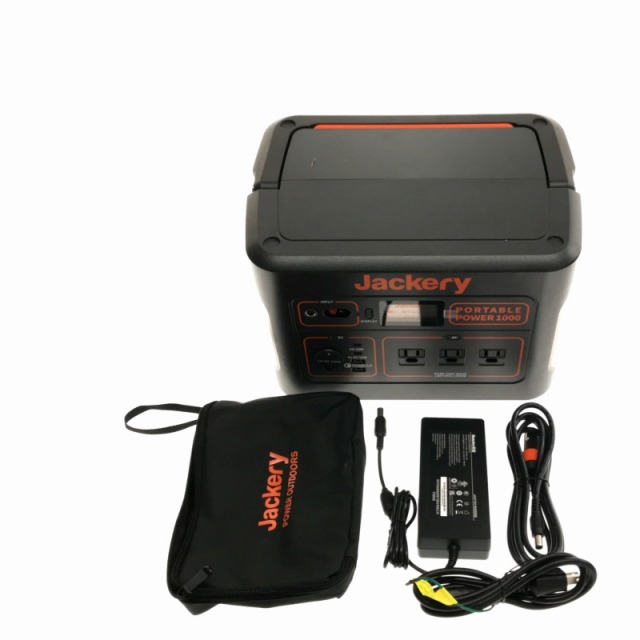 ☆極美品☆ Jackery ジャクリ ポータブル電源 PTB101 Black+orange Portable Power1000 1002Wh/1000W 62887 自動車/バイクのバイク(工具)の商品写真