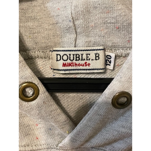 DOUBLE.B(ダブルビー)の《値下げしました》ミキハウス　DOUBLE.B トレーナー　パーカー　120cm キッズ/ベビー/マタニティのキッズ服女の子用(90cm~)(Tシャツ/カットソー)の商品写真