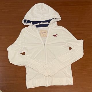 ホリスター(Hollister)のホリスター　薄手　パーカー　白(パーカー)