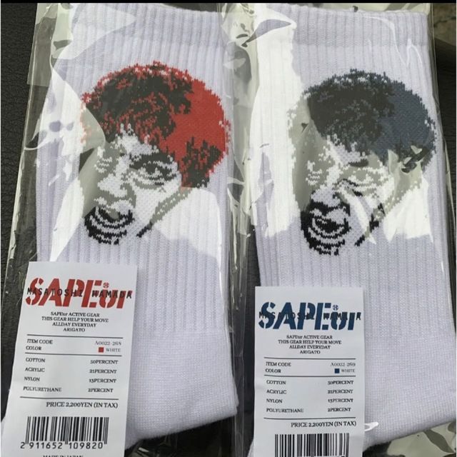 新入荷 流行 未開封新品 SAPEur サプール ソックス 浜田雅功 浜
