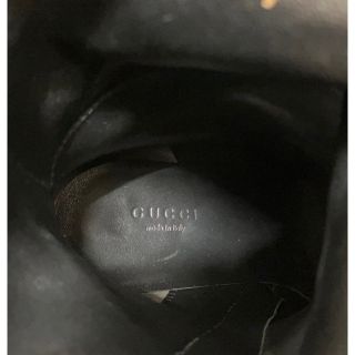 Gucci - グッチ GUCCI フリンジ ブーツ ゴールド スタッズ 37 黒