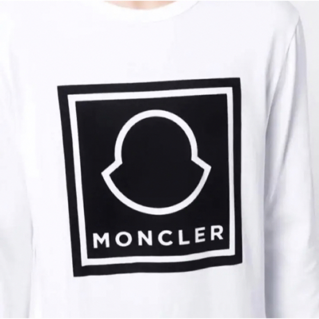 MONCLER(モンクレール)の★希少★MONCLER ロンT 長袖 Tシャツ Ｓ　モンクレール ホワイト 完売 メンズのトップス(Tシャツ/カットソー(七分/長袖))の商品写真