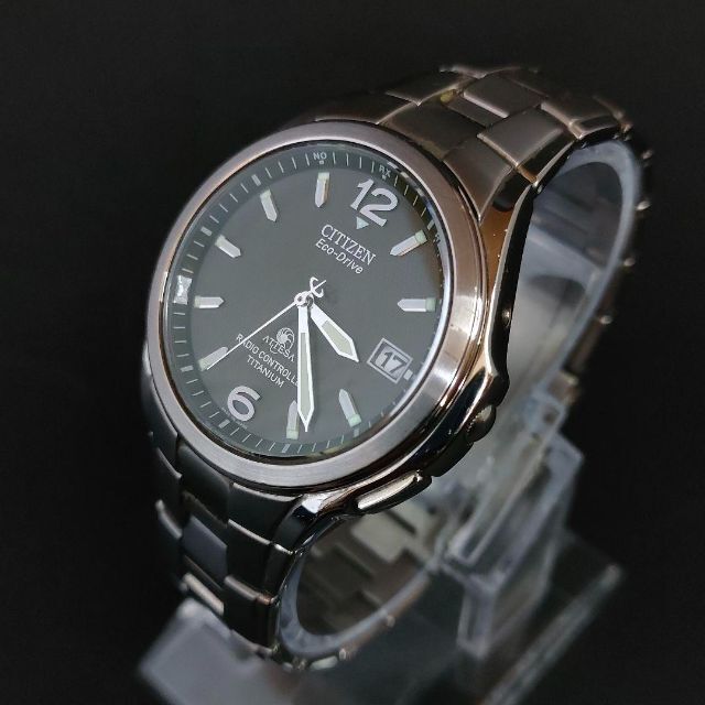 美品【稼働品】CITIZEN　シチズン　アテッサH410　ブラック　エコドライブ