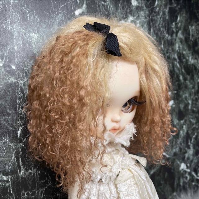 blythe _wm-802ココアクリームグラデーション????チベットラムウィッグ