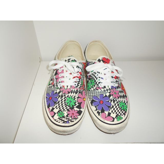 212171● VANS AUTHENTIC チェック 花柄 スニーカー