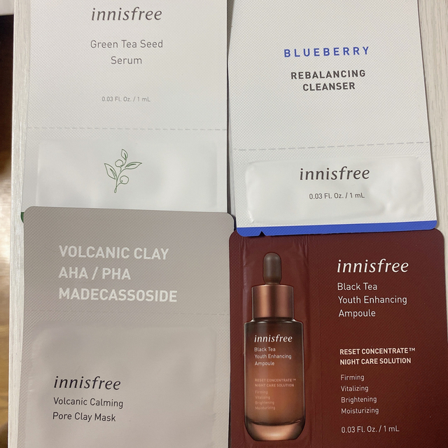 Innisfree(イニスフリー)のイニスフリー グリーンティー スキンケア トライアルセット コスメ/美容のキット/セット(サンプル/トライアルキット)の商品写真