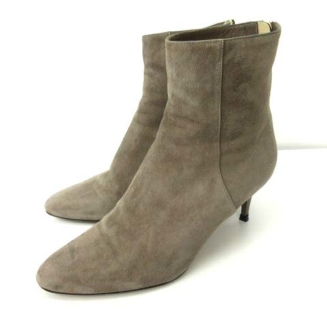 ジミーチュウ JIMMY CHOO ショートブーツ バックジップ グレー 38