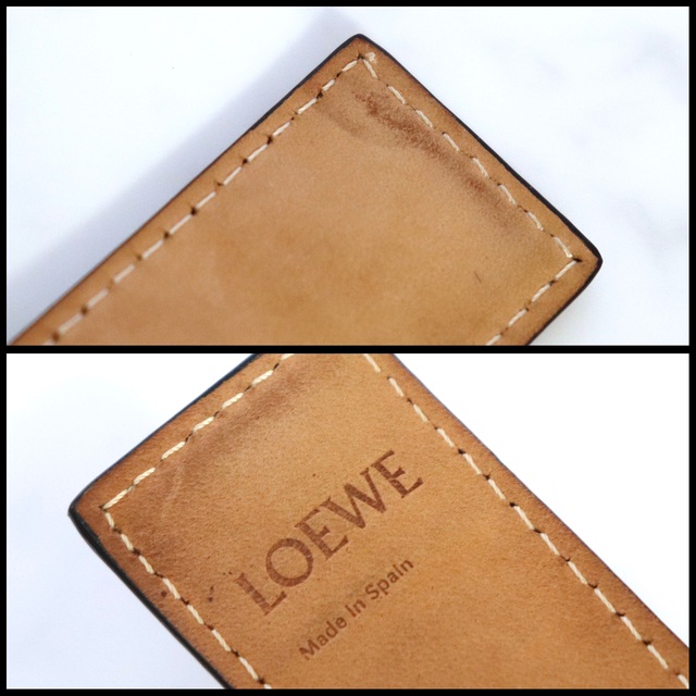 LOEWE(ロエベ)のロエベ　レザー　スラップ　ブレスレット　スモール カーフ　タン　ブラウン レディースのアクセサリー(ブレスレット/バングル)の商品写真