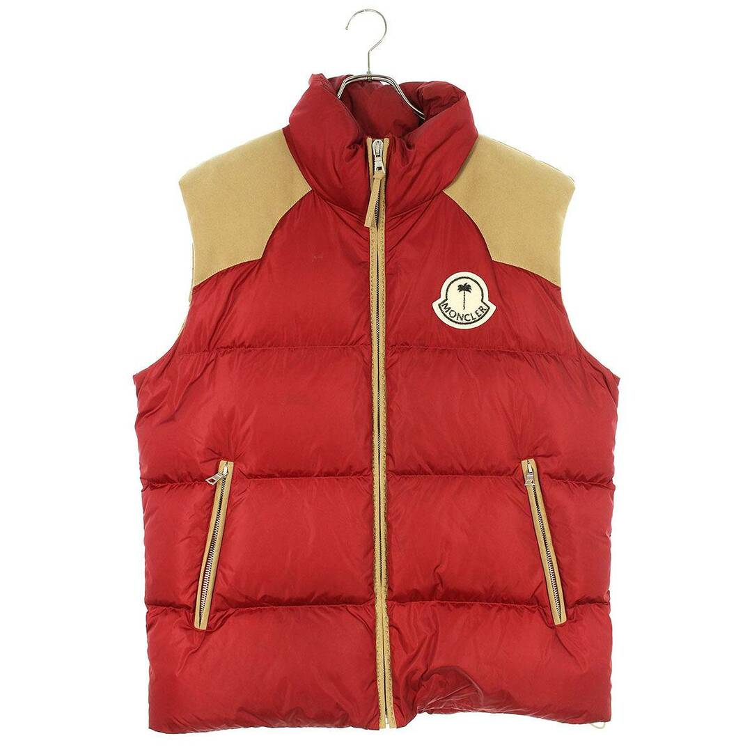 モンクレールジーニアス ×パームエンジェルス PALM ANGELS KAMAKOU GILET パームツリーワッペンダウンベスト メンズ 3