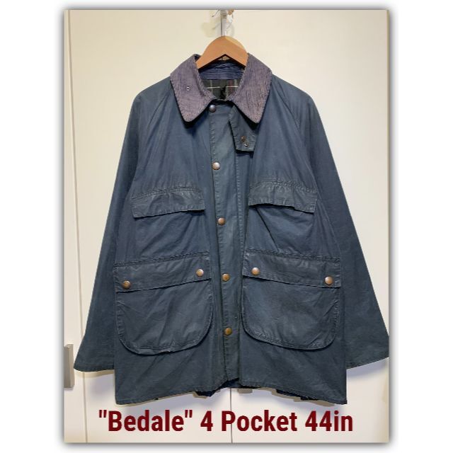 Barbour(バーブァー)のVintage Barbour BEDALE 4つポケ 棒ジップ C44 031 メンズのジャケット/アウター(ミリタリージャケット)の商品写真