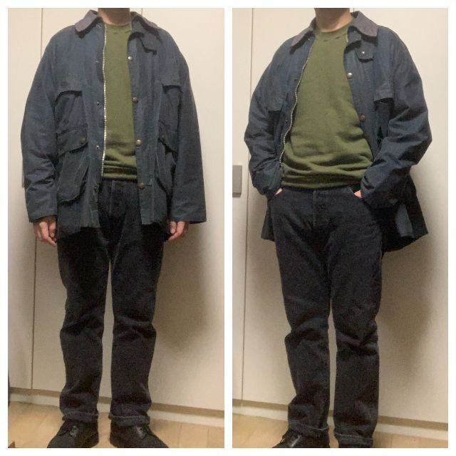 Barbour(バーブァー)のVintage Barbour BEDALE 4つポケ 棒ジップ C44 031 メンズのジャケット/アウター(ミリタリージャケット)の商品写真