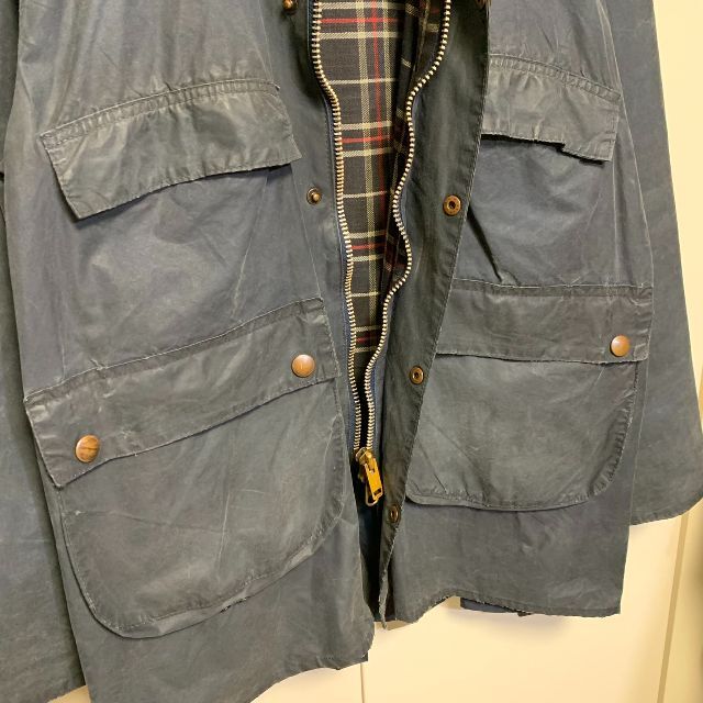 Barbour(バーブァー)のVintage Barbour BEDALE 4つポケ 棒ジップ C44 031 メンズのジャケット/アウター(ミリタリージャケット)の商品写真