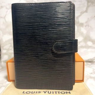 ルイヴィトン(LOUIS VUITTON)の⭐️新品同様⭐️ ルイヴィトン　手帳カバー　黒　アジェンダPM(手帳)