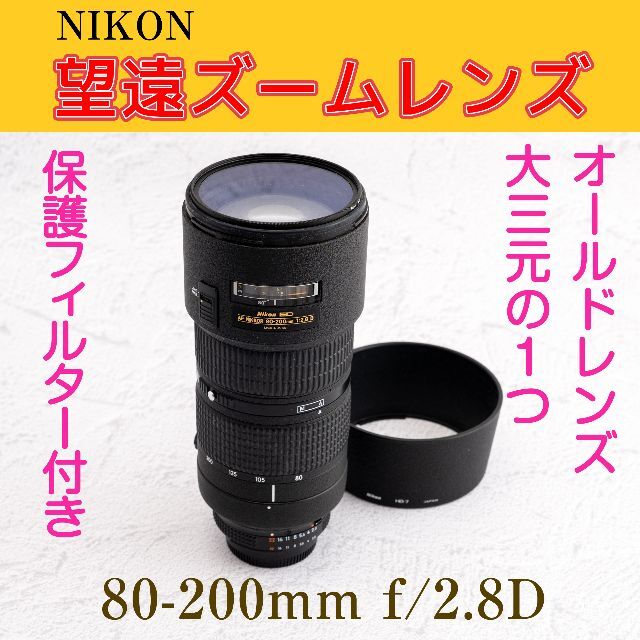 Nikon AF NIKKOR 80-200mm F2.8 D ED NEW