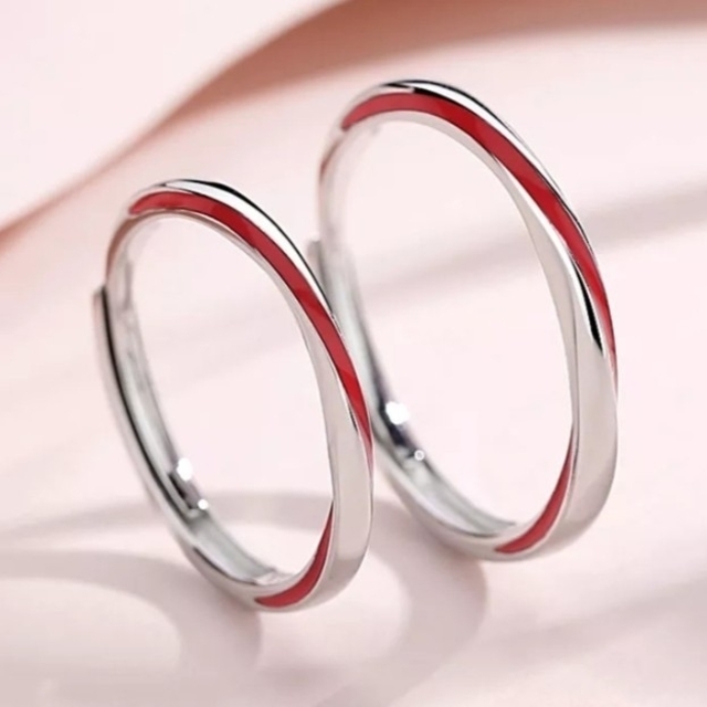 X425 ペアリング 結婚指輪 レディース  メンズ カップル フリーサイズ レディースのアクセサリー(リング(指輪))の商品写真