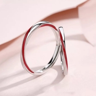 X425 ペアリング 結婚指輪 レディース  メンズ カップル フリーサイズ(リング(指輪))