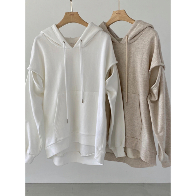 willfully sleeve removal 2way hoodie レディースのトップス(パーカー)の商品写真