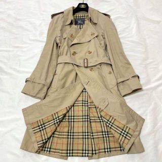 バーバリー(BURBERRY)のバーバリープローサム トレンチコート ノバチェック　英国製　ヴィンテージ(トレンチコート)