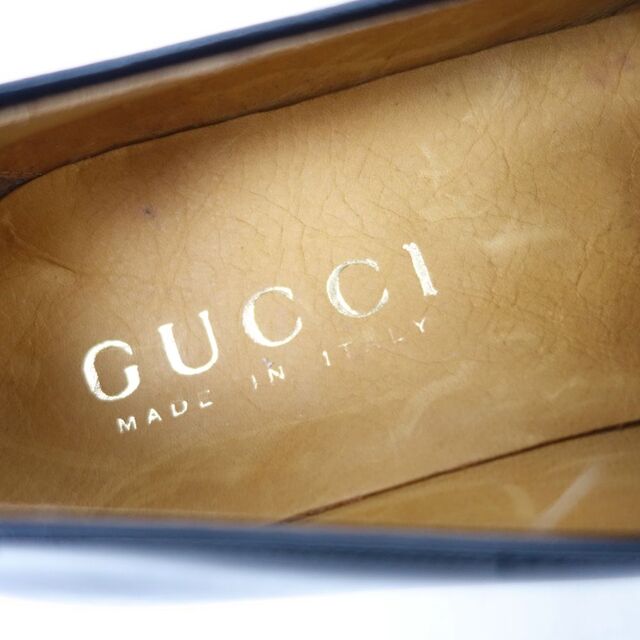 Gucci(グッチ)の未使用 Vintage グッチ GUCCI ローファー ビジネスシューズ カーフレザー 革靴 メンズ イタリア製 41(27cm相当) ブラック メンズの靴/シューズ(ドレス/ビジネス)の商品写真