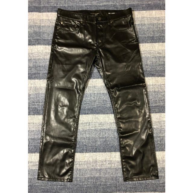 Saint Laurent - サンローランパリ フェイクレザーパンツ Saint Saint Laurent - サンローランパリ フェイクレザーパンツ Saint