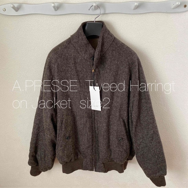 A.PRESSE  Tweed Harrington Jacket  size2