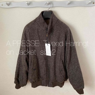 ワンエルディーケーセレクト(1LDK SELECT)のA.PRESSE  Tweed Harrington Jacket  size2(ブルゾン)