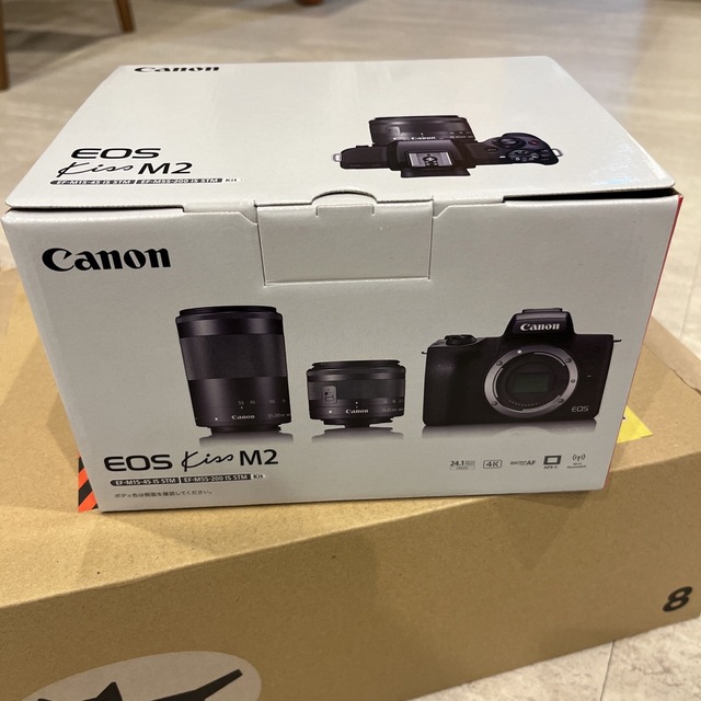 人気新品 Canon ダブルズームキット ブラック M2 Kiss EOS キヤノン