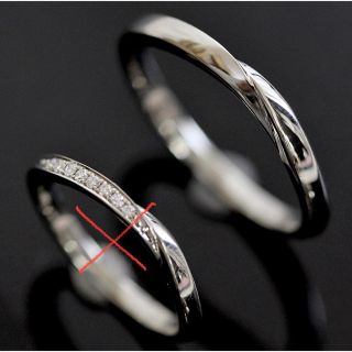 俄 - Pt950 俄 ニワカ せせらぎ 結婚指輪 マリッジリングの通販|ラクマ