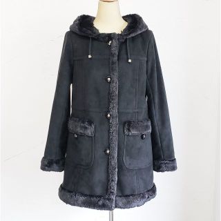 美品 Courreges クレージュ フェイクムートンコート