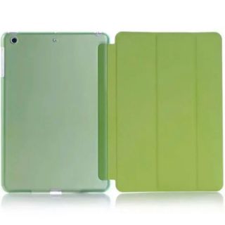 iPad mini 1/2/3 ケース カバー 黄緑 保護フィルム(iPadケース)