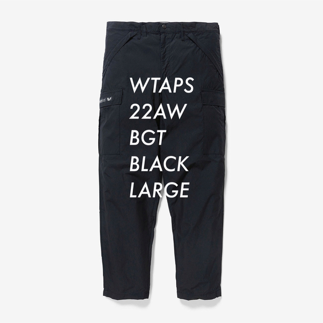 WTAPS 22AW BGT / TROUSERS / BLACK L - ワークパンツ/カーゴパンツ