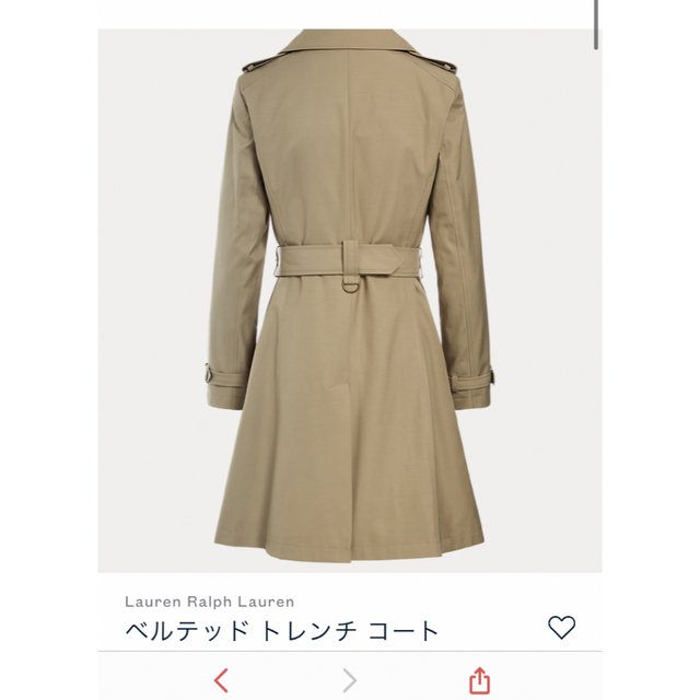 Ralph Lauren - 【新品】ラルフローレン ベルテッド トレンチ コート