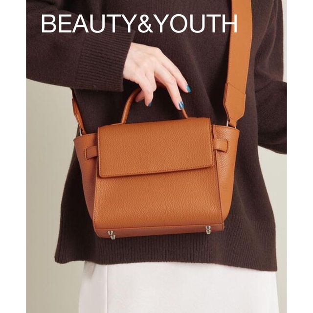 【BEAUTY&YOUTH 】ベルトフラップ ショルダーバッグ -3WAY-