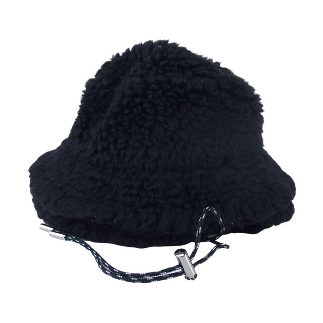 sacai(サカイ)のSacai サカイ 帽子 22AAW 22-0431S Double Brim hat ボア バケットハット ブラック系 1【中古】 レディースの帽子(その他)の商品写真