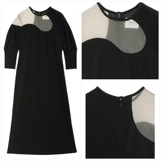 Ameri VINTAGE - AmeriVINTAGE LAKE CURVE TRICOT RIB DRESSの Ameri VINTAGE - AmeriVINTAGE LAKE CURVE TRICOT RIB DRESSの