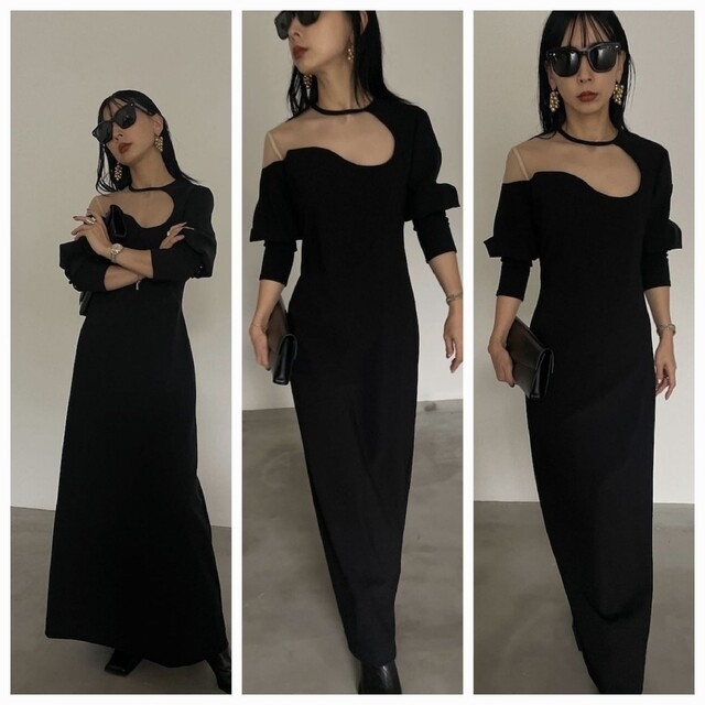 LAKE CURVE TRICOT RIB DRESS | newbornbrainsociety.org
