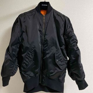 BALENCIAGA バレンシアガ 15AW MA-1 BOMBER JACKET 変形フライトボンバージャケット ブラック 370328 TMF08