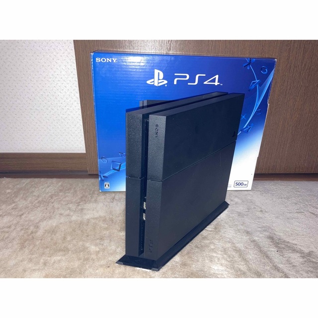 PS4 本体　ジェットブラック　500GB 縦置きスタンド　充電器付き