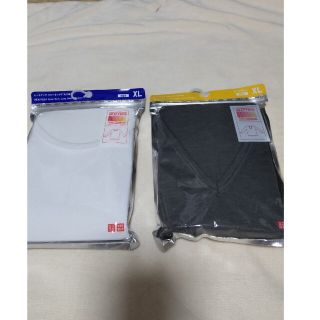 ユニクロ(UNIQLO)のスノー様専用　新品未使用。ユニクロ　メンズヒートテックXL２枚(Tシャツ/カットソー(七分/長袖))