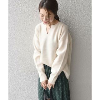 シップス(SHIPS)の【極美品】SHIPS カシミヤ混 ウールカシミヤスキッパープルオーバー(ニット/セーター)