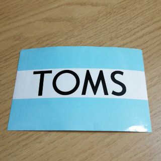 非売品　TOMS ステッカー