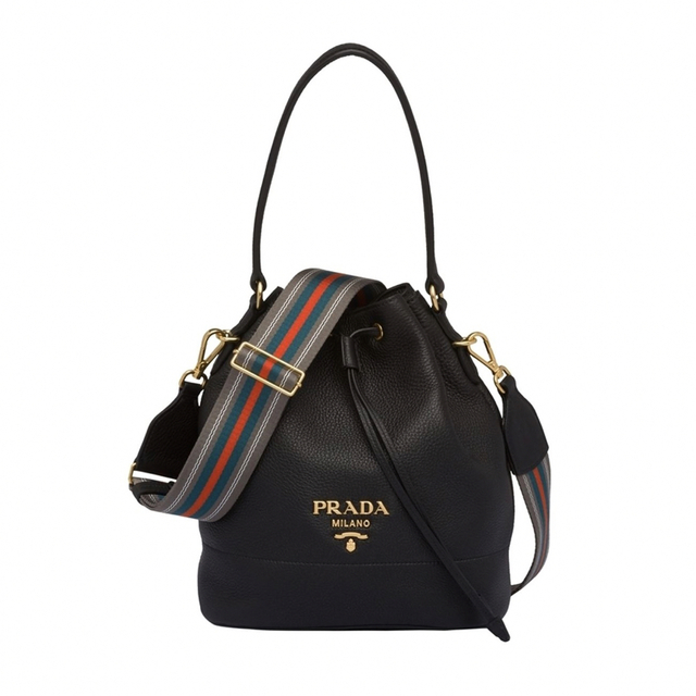 PRADA - 【美品】PRADA*プラダ*レザー *バケット*バッグの PRADA - 【美品】PRADA*プラダ*レザー *バケット*バッグの