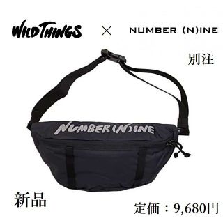 ワイルドシングス(WILDTHINGS)の【別注】NUMBER (N)INE × WILD THINGS ボディバッグ 黒(ボディーバッグ)