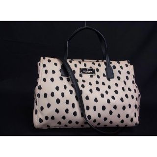 ケイトスペードニューヨーク(kate spade new york)のケイトスペード  ナイロン 2WAY ハンドバッグ トート ショルダー ピンク(ハンドバッグ)