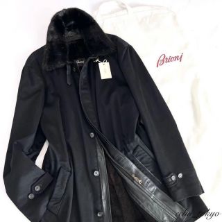 ブリオーニ(Brioni)の幻の神の繊維 Brioni《ビキューナ&ミンク毛皮》コート 未使用品 E3724(チェスターコート)